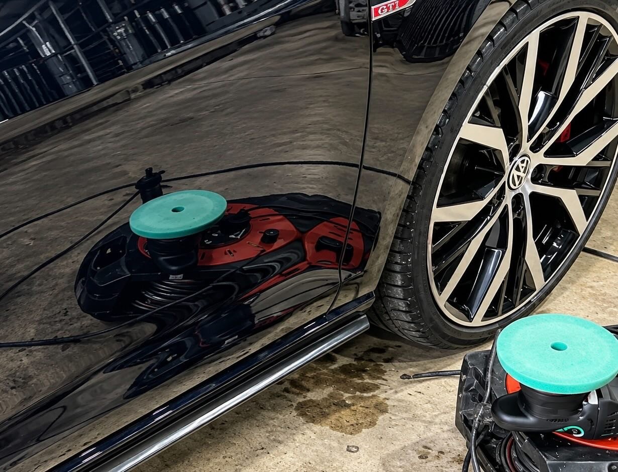 Machine polishing paint correction