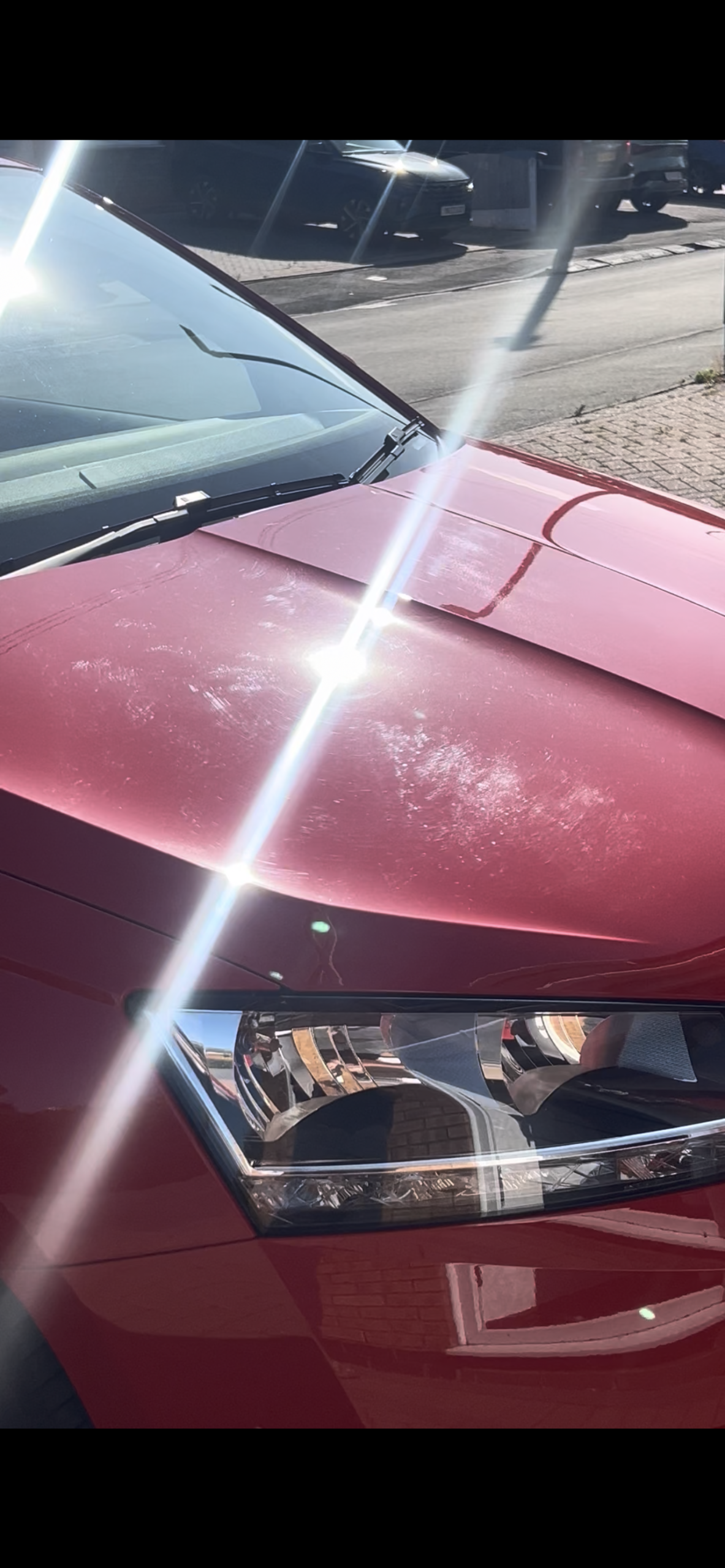 Stage 2 correction · swirls removed — before